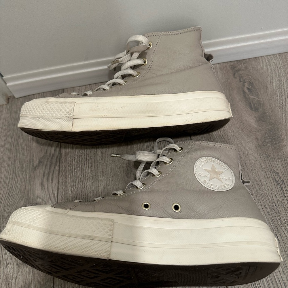 Earthy tone platform converse - Picture 4 of 6
